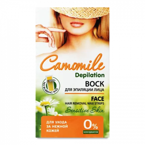 Смужки д/депіляції Camomile Depilation д/обличчя 12 шт.