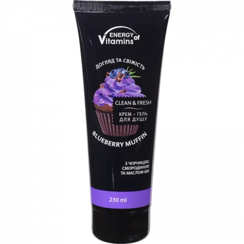 Крем-гель д/душу Energy of Vitamins 230 мл Blueberry muffin