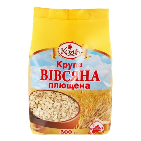 Крупа Козуб Вівсяна 500/600 г плющена