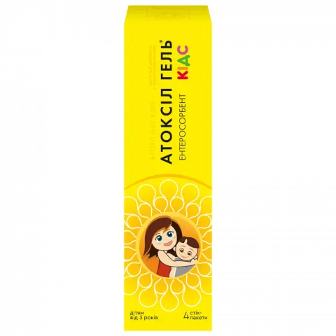 Добавка дієтична Атоксіл гель КІДС 20 г стік-пакети 4