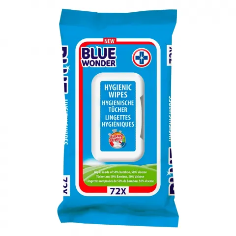 Серветки вологі Blue Wonder 72 шт. д/прибирання