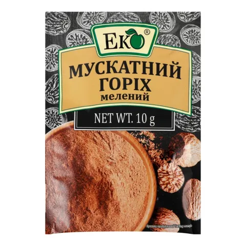 Приправа Еко 10 г Горіх мускатний Мелен.