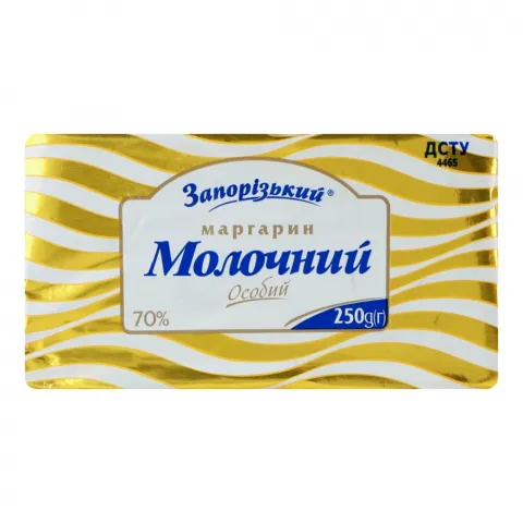 Маргарин Запорізький 250 г 70 Молочний Особливий