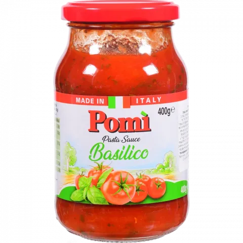 Соус Pomi 400 г скл. томатний з базиліком