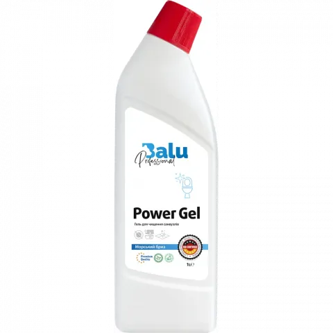 Гель BALU 1 л д/чищення санвузлів Power Gel Морський бриз