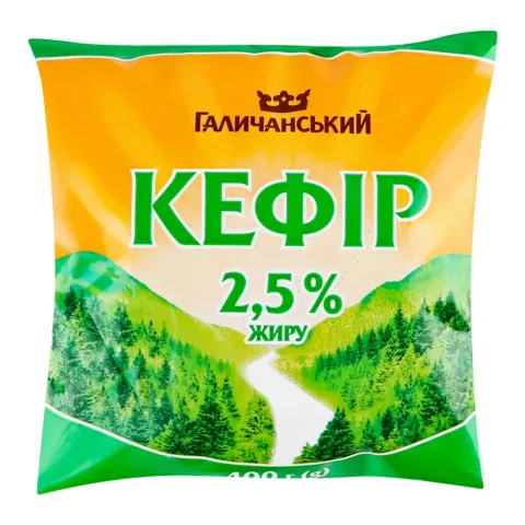 Кефір Галичина 2,5 400 г п/е