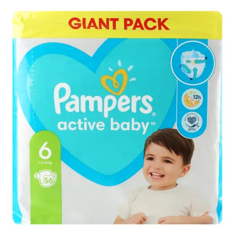 Підг. Pampers Active Baby 56 шт. Giant (13-18 кг)