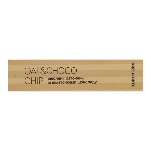 Батончик Green Chef 40 г з пластівцями та шмат. шок.