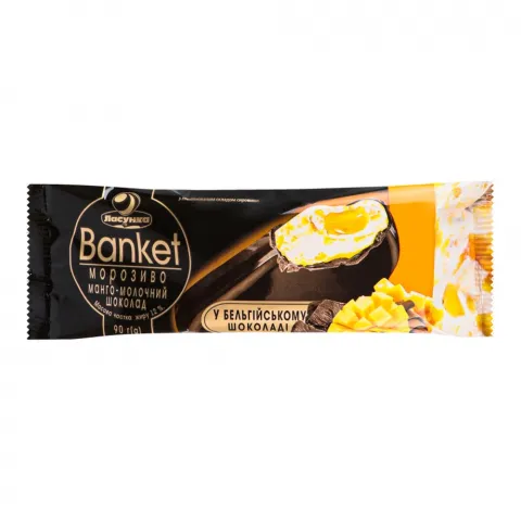 Морозиво Ласунка Banket 90 г ескімо Манго в бельгійському шок.
