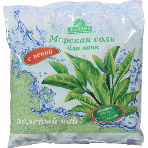 Сіль д/ванн Желана з піною 500 г Зелений чай