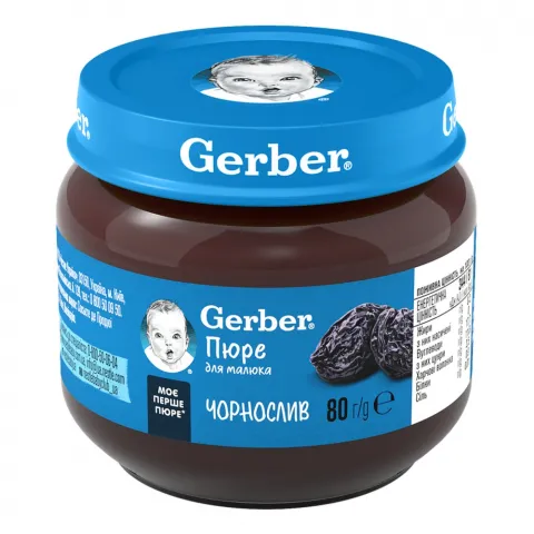 Пюре Gerber 80 г чорнослив
