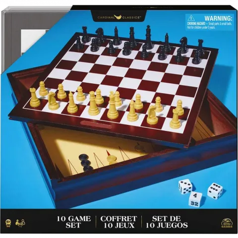 Ігровий набір настільний Spin Master Games з 10 класичних ігор у дерев. коробці SM98376/6065366
