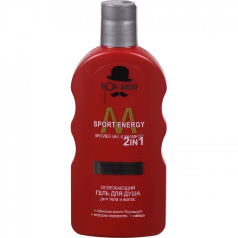 Гель д/душу For Men 200 мл 2в1 Sport Energy