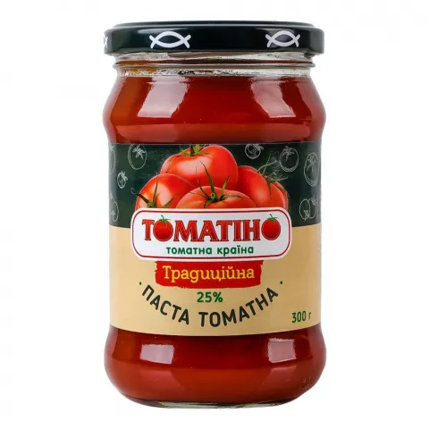 Томат паста Томатіно 300 г скл. Традиційна