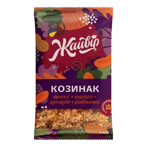 Козинак Жайвір 130 г Асорті фрукт.-горіхове