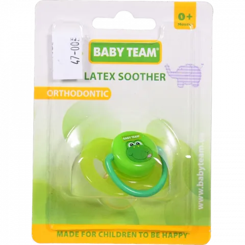 Пустушка Baby Team латексна ортодонтична 3200
