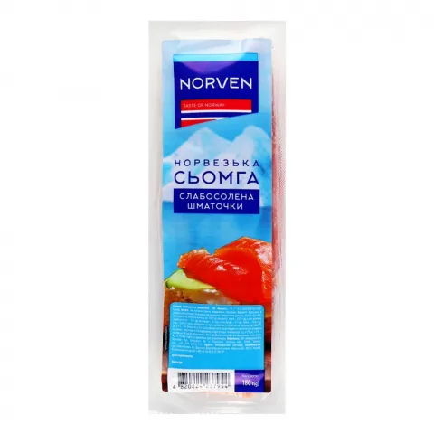 Філе Сьомга Norven 180 г с/с шматочки