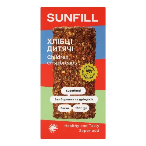 Хлібці Sunfill 100 г Дитячі