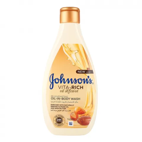 Гель д/душу Johnson`s Body Care Vita-Rich 250 мл Живильний з оліями Мигдалю та Ши