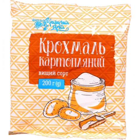 Крохмаль Українська зірка 200 г пак. Картопляний