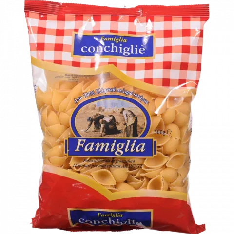 Макарони Famiglia 500 г Conchiglie/мушлі (Греція)И135