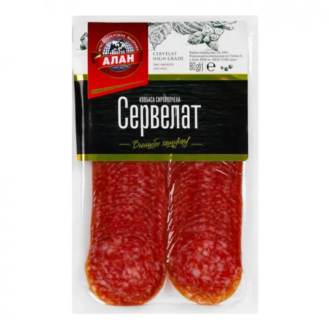 Ковб Алан Сервелат с/к в/ґ 80/100 г т/у