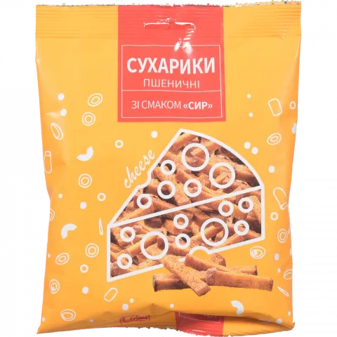 Сухарики Субота пшеничні 90 г зі смаком сиру