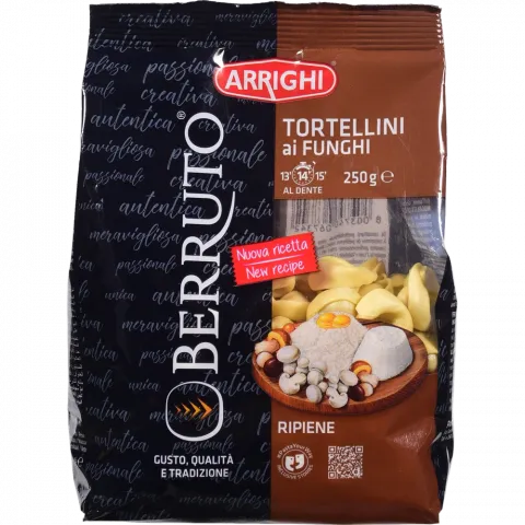 Макарони Arrighi 250 г Тортелліні з білими грибами (Італія)