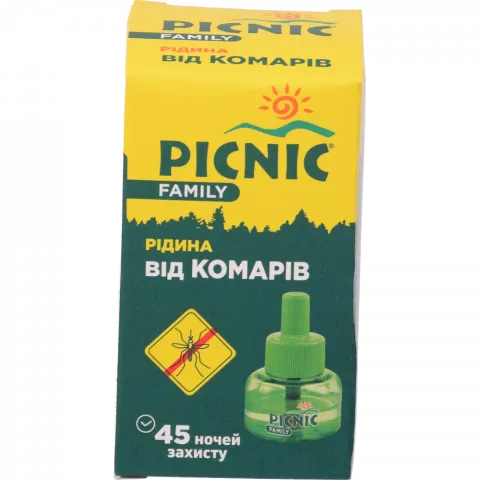 Рідина в/комарів Picnic 30 мл Family 45 ночей