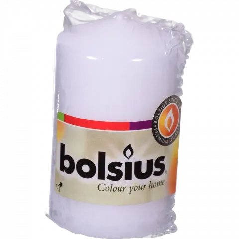 Свіча Bolsius 80/50 біла, 15 год., арт. 103613200102