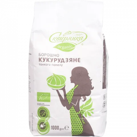 Борошно Сквірянка 1 кг кукурудзяне органічне