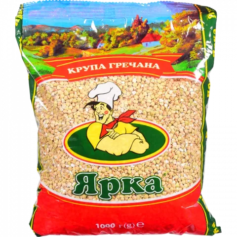 Крупа Ярка Гречана 1 кг непропарена