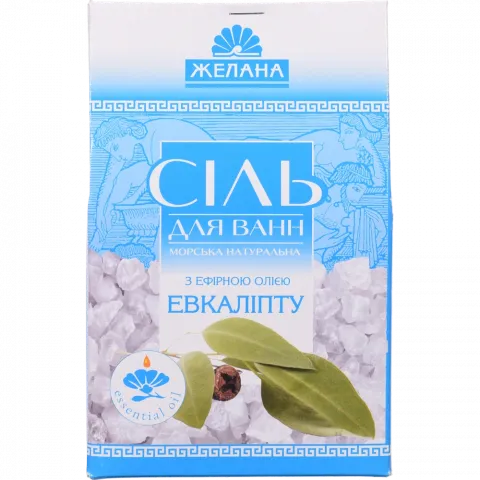 Сіль д/ванн 500 г ефір. олією Евкаліпт