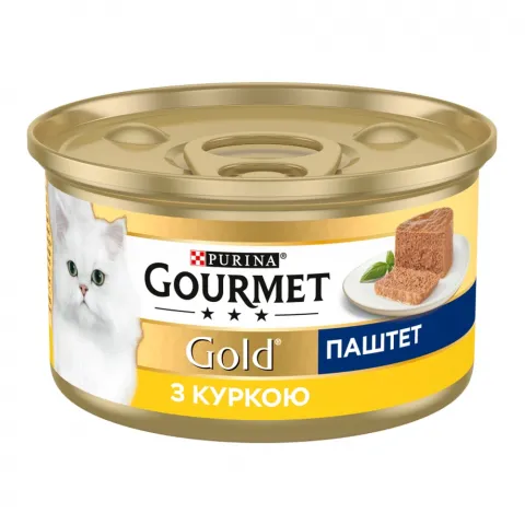 Корм д/котів Гурме Голд 85 г з/б паштет з куркою