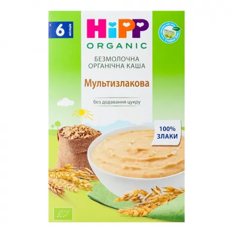 Каша Hipp Біо безмол. 200 г Мультизлакова 2916