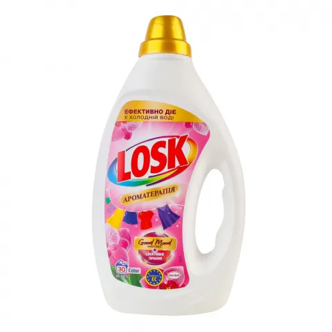 Гель д/прання Losk 1,35/1,5 л Колор Ефірні олії та аромат Малазійської квітки