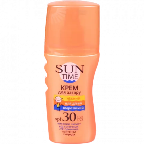 Крем д/засмаги Sun Time 150 мл ніжний дитячий SPF-30 10486