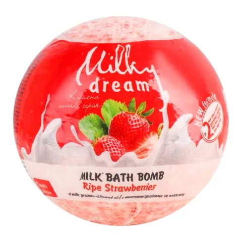 Бомба д/ванн Milky Dream 100 г молочна Стигла полуниця