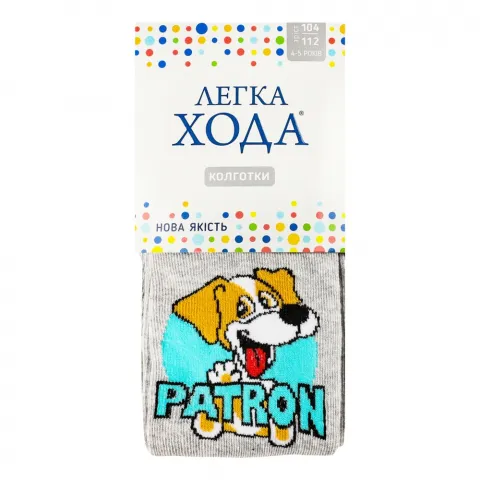 Колготки дит. Легка Хода 8244 104-112 56 18 срібло меланж