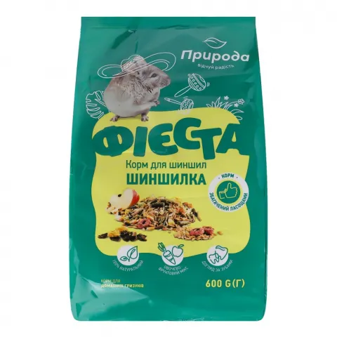 Корм д/шиншил Фієста 600 г пак.