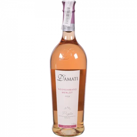 Вино D`Amati Negroamaro Merl Roze Puglia 1 л сух. рожеве 11,5 (Італія)