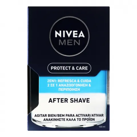 Лосьйон п/гоління Nivea Захист і догляд 100 мл д/чол. 2в1 свіжість і комфорт