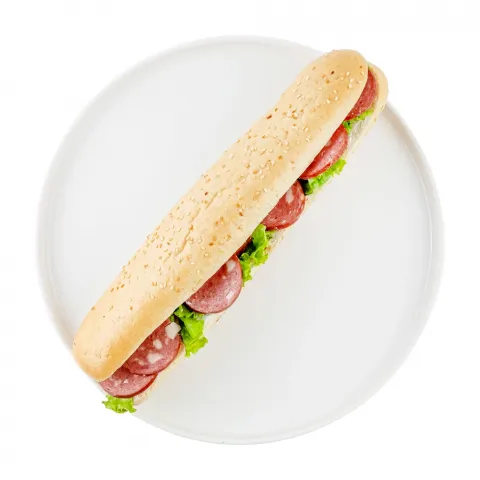 Багета із  салямі 250 г  ЭКО