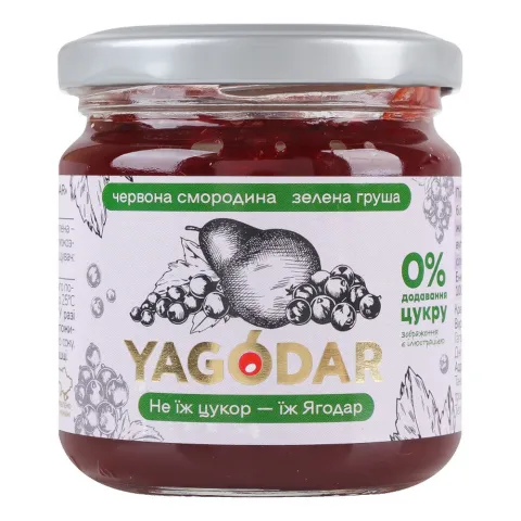 Джем Yagodar 210 г Черв смород-зел груша б/цукру