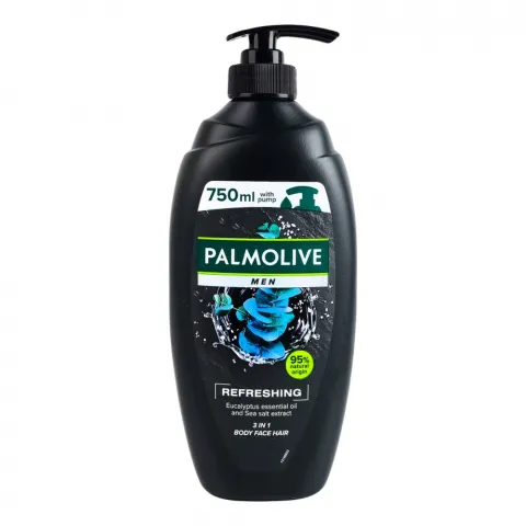 Гель д/душу Palmolive 750 мл д/чол. Освіжаючий Ефірні олії Евкаліпта та екстракт Морської солі