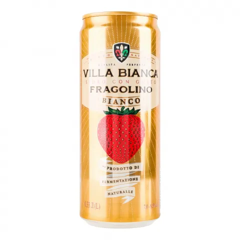 Сидр Villa Bianca 0,33 л з/б Bianco Fragolino