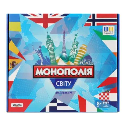 Гра настільна LUX Монополія світу (укр.) кор. 7007