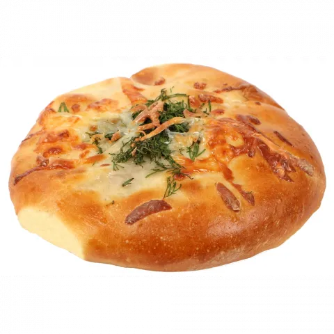 Хачапурі з курячим м`ясом і сиром Сулугуні ваг. Кулінар.