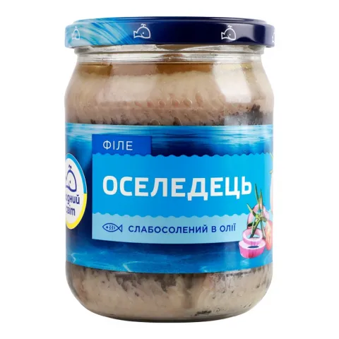 Філе Оселедця Водний світ 450 г с/с, скл.