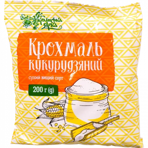 Крохмаль Українська зірка 200 г пак. Кукурудзяний
